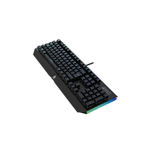 AVAX Vezetékes Billentyűzet FS01 USB, Fekete, Mechanikus, Red Switch, HUN