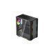 DEEPCOOL Ház Micro ATX CC360 ARGB Tápegység nélkül, Fekete Üvegfalú