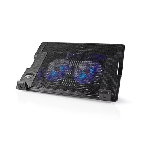 Nedis NBCR200BK notebook hűtő, 14 - 18", 2 X 140mm ventilátor, LED, 1200 rpm