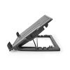Nedis NBCR200BK notebook hűtő, 18", 2 X 140mm ventilátor, LED, 1200 rpm