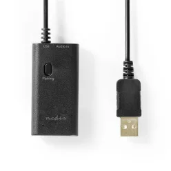   Nedis BTTR050BK, bluetooth adó, Audio/video/adatcsatlakozók bemenete: 1x AUX / 1x USB | SBC