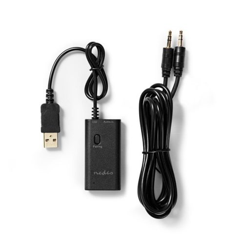 Nedis BTTR050BK, bluetooth adó, Audio/video/adatcsatlakozók bemenete: 1x AUX / 1x USB | SBC