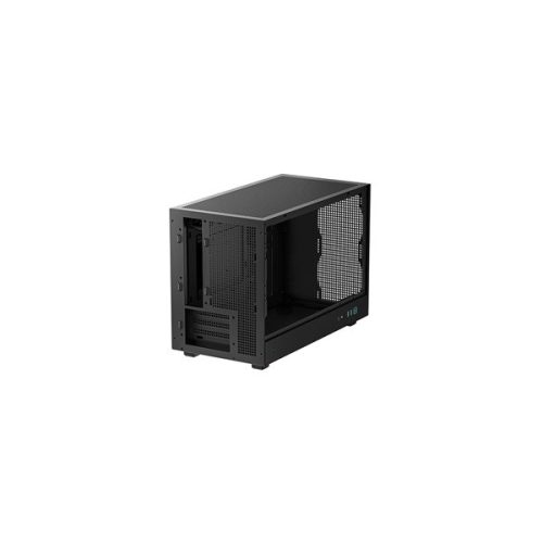 DEEPCOOL Ház Micro ATX CH260, Tápegység nélkül, Fekete, Üvegfalú
