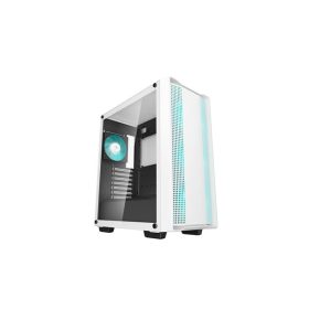   DEEPCOOL Ház ATX CC560 WH V2 Tápegység nélkül, Fehér Üvegfalú