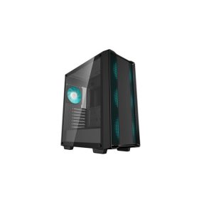  DEEPCOOL Ház ATX CC560 V2 Tápegység nélkül, Fekete Üvegfalú