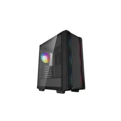   DEEPCOOL Ház ATX CC560 ARGB V2 Tápegység nélkül, Fekete Üvegfalú
