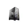 DEEPCOOL Ház ATX CG580 4F V2, Tápegység nélkül, Fekete, Üvegfalú