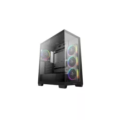   DEEPCOOL Ház ATX CG580 4F V2, Tápegység nélkül, Fekete, Üvegfalú
