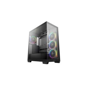   DEEPCOOL Ház ATX CG580 4F V2, Tápegység nélkül, Fekete, Üvegfalú