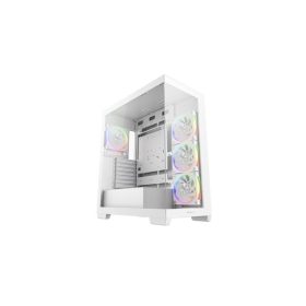  DEEPCOOL Ház ATX CG580 4F V2 WH Tápegység nélkül, Fehér Üvegfalú