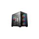 DEEPCOOL Ház ATX CG530 4F, Tápegység nélkül, Fekete, Üvegfalú