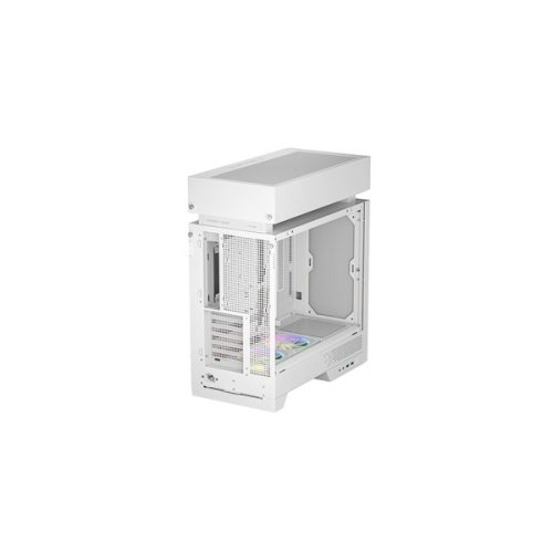 DEEPCOOL Ház ATX CL660 WH Tápegység nélkül, Fehér Üvegfalú