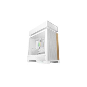   DEEPCOOL Ház ATX CL6600 WH Vízhűtéssel, Tápegység nélkül, Fehér, Üvegfalú