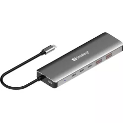 SANDBERG USB-C to 5xUSB-C+2xUSB-A 100W