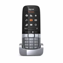   GIGASET PRO Telefon SL850H kézibeszélő, Bluetooth 5.1, jack3.5, színes TFT QVGA kijelző, jelvesztés riasztás, titán