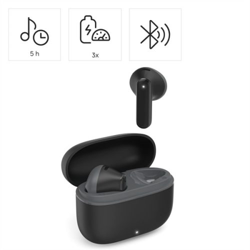 HAMA  221752, BLUETOOTH HEADSET "FREEDOM LIGHT II." TWS, FEKETE