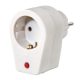HAMA 223323, FIP HÁLÓZATI TÚLFESZÜLTSÉG VÉDŐ ADAPTER, FEHÉR