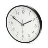 Nedis CLWA6226BK rádióvezérelt óra, 30 cm átmérő,  műanyag, csendes szerkezet