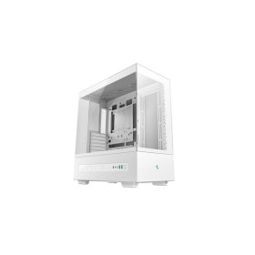   DEEPCOOL Ház ATX CH690 DIGITAL WH, Tápegység nélkül, Fehér, Üvegfalú