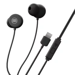 MAXELL Fülhallgató, IN-BAX, fekete, USB-C
