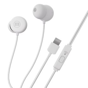 MAXELL Fülhallgató, IN-BAX, fehér, USB-C