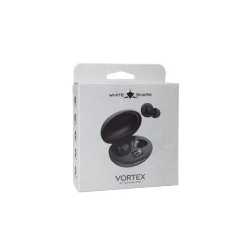 WHITE SHARK GEB-TWS02B VORTEX-B bluetooth fülhallgató, fekete