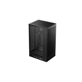   DEEPCOOL Ház Micro-ATX CH270 DIGITAL, Tápegység nélkül, fekete, Üvegfalú