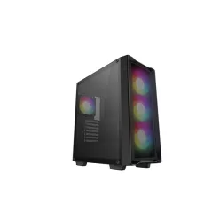   DEEPCOOL Ház ATX CC560 MESH V2, Tálpegység nélkül, fekete, Üvegfalú