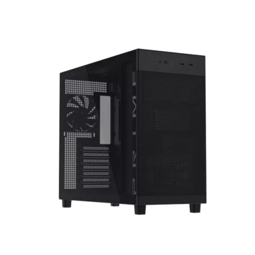ASUS Ház Prime AP303, Tápegység nélkül, Fekete, Üvegfalú