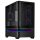 ASUS Ház Prime AP202, Tápegység nélkül, Fekete, Üvegfalú