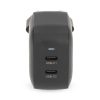 Nedis WGCHA45WBK töltő 45 W | GaN | PD3.0, Gyorstöltési funkció, 2,25 / 3,0 A, 2x USB-C, Automatikus feszültségválasztás