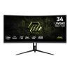 MSI Monitor GAMING MAG 342CQRF E20 Ívelt 34" UWQHD Rapid VA 3440x1440, 200Hz 21:9, 3000:1, 300cd/m2, 0,5ms, 2xHDMI, DP