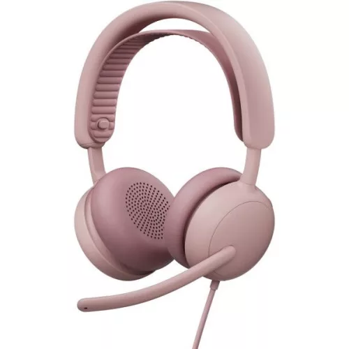 LOGITECH Fejhallgató 2.0 - Zone Wired 2 Mikrofonos, Rózsaszín