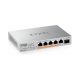 ZYXEL Switch 5x2.5Gbps(4xPOE++) + 1xSFP+  Fémházas Asztali, XMG-105HP-EU0101F