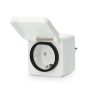 Nedis WIFIPO130FWT kültéri okos konnektor, Wi-Fi, IP44, fogyasztás mérő, 3680 W, földelt érintkező, Android™ / IOS