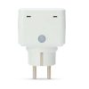 Nedis WIFIPO130FWT kültéri okos konnektor, Wi-Fi, IP44, fogyasztás mérő, 3680 W, földelt érintkező, Android™ / IOS