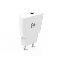   Nedis WCHAC20WT fali USB töltő, 20 W, GaN, PD3.0, 1,67 / 2,22 / 3,0 A, USB-C, automatikus feszültségválasztás
