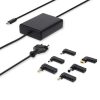 Nedis NBAU65110BK univerzális notebook / telefon / tablet töltő 65 W, GAN, 5 / 9 / 12 / 15 / 20 V DC, 2,4 / 3,0 /  3,25A