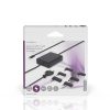 Nedis NBAU65110BK univerzális notebook / telefon / tablet töltő 65 W, GAN, 5 / 9 / 12 / 15 / 20 V DC, 2,4 / 3,0 /  3,25A