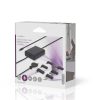 Nedis NBAU65110BK univerzális notebook / telefon / tablet töltő 65 W, GAN, 5 / 9 / 12 / 15 / 20 V DC, 2,4 / 3,0 /  3,25A