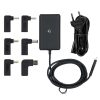Nedis NBAU65110BK univerzális notebook / telefon / tablet töltő 65 W, GAN, 5 / 9 / 12 / 15 / 20 V DC, 2,4 / 3,0 /  3,25A
