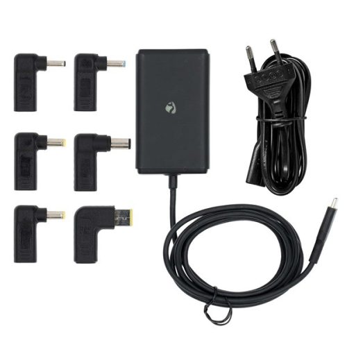 Nedis NBAU65110BK univerzális notebook / telefon / tablet töltő 65 W, GAN, 5 / 9 / 12 / 15 / 20 V DC, 2,4 / 3,0 /  3,25A