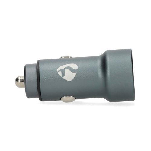 Nedis CCH1C1A48W szivargyújtós autós töltő, 48 W | 1,5 / 2,0 / 3,0 A, USB-A / USB-C, automatikus feszültségválasztás