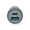 Nedis CCH1C1A48W szivargyújtós autós töltő, 48 W | 1,5 / 2,0 / 3,0 A, USB-A / USB-C, automatikus feszültségválasztás