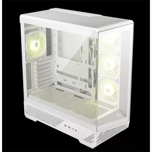 MSI Ház ATX PANO 130R PZ, 4xARGB ventilátor, Tápegység nélkül, üvegfalú, fekete