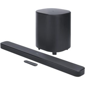   JBL BAR 500M2 Dolbi Atmos soundbar, 5,1, 750W, vezeték nélküli, HDMI, USB, 10 colos mélynyomó, fekete