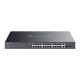 TP-LINK Switch 26x1000Mbps (24xPOE+) +2xGigabit SFP kombó Fémházas Easy Smart (Omada), ES228GMP