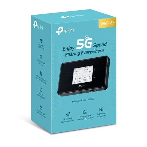 TP-LINK 4G/5G Modem + Wireless Router Dual Band AXE3600, M8550