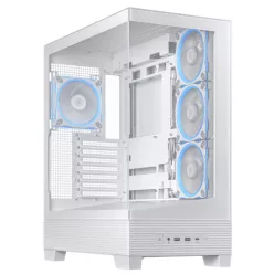 ASUS Ház A31 Plus, 850W (AP-850G), Fehér, Üvegfalú
