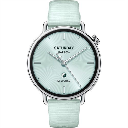 XIAOMI BHR080CGL S4 Okosóra flourgumi szíjjal, 41mm, Világoszöld